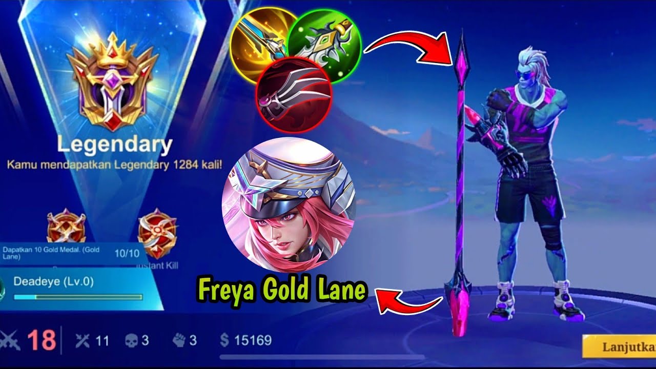 MOSKOV VS FREYA 😱 FULL BUILD DAMAGE HERO TEBAL AJA BISA TEMBUS + SKY PIERCER!!! 