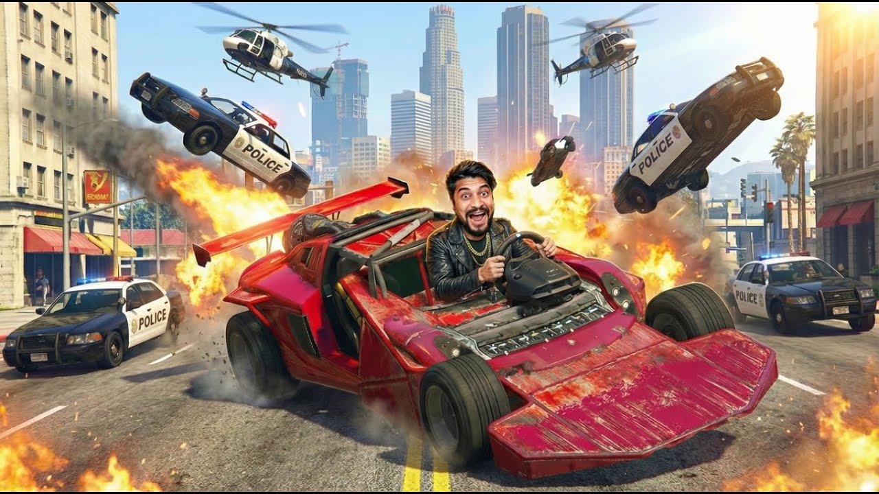 GTA 5 LIVE | 5-Star Wanted Level Until I Get Caught🚨