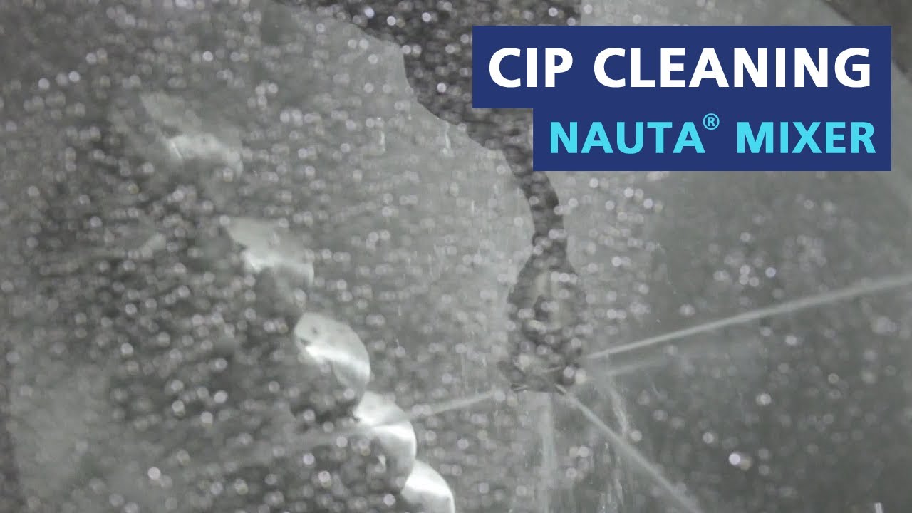 Nauta® mixer CIP cleaning process