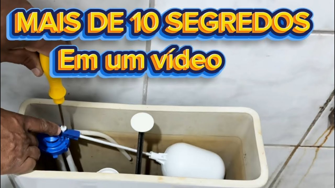 COMO TROCAR O REPARO DA CAIXA ACOPLADA DE TODAS AS MARCAS VÍDEO COMPLETO PASSO A PASSO