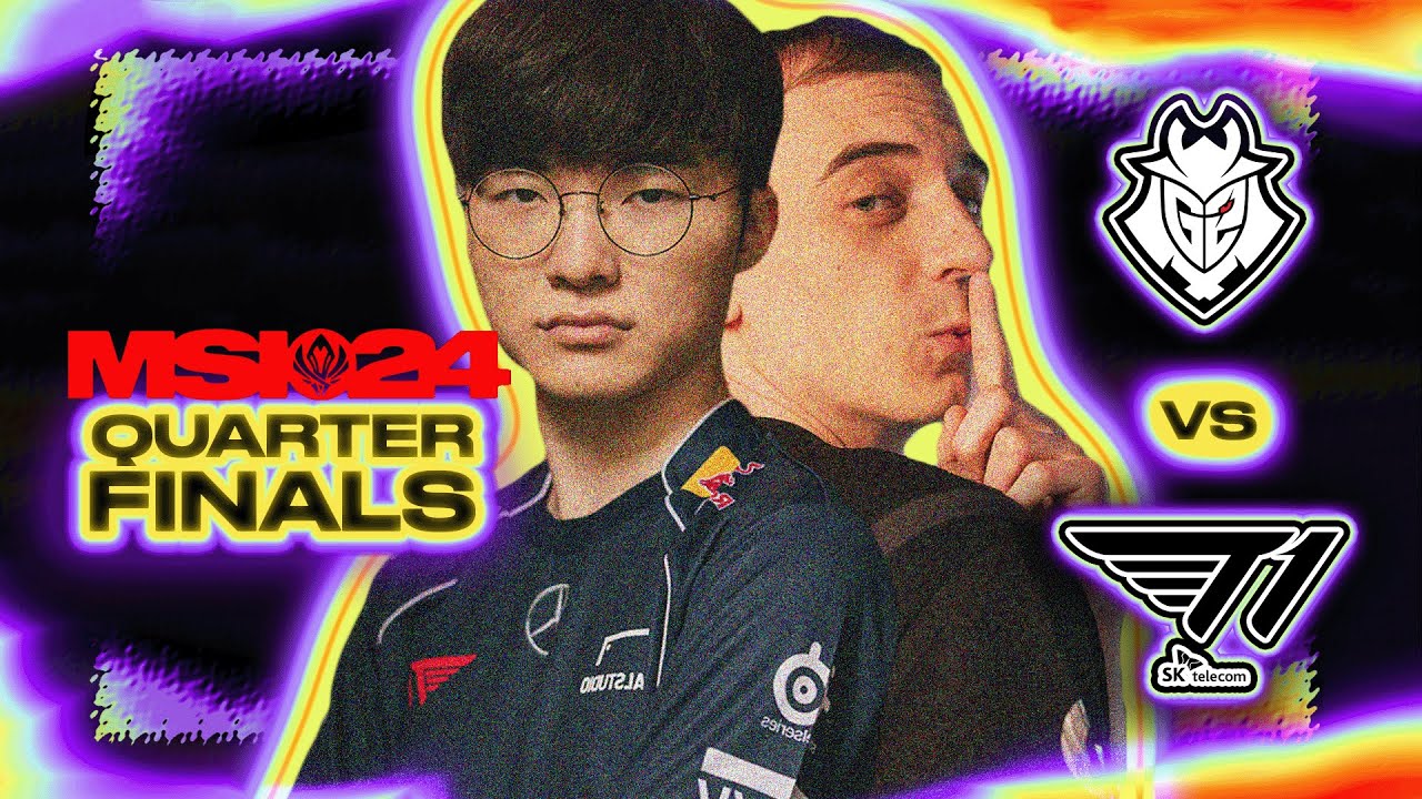 DIE RÜCKRUNDE im VIERTELFINALE | GAME 1 - G2 vs T1 | MSI 2024 QUARTER FINAL