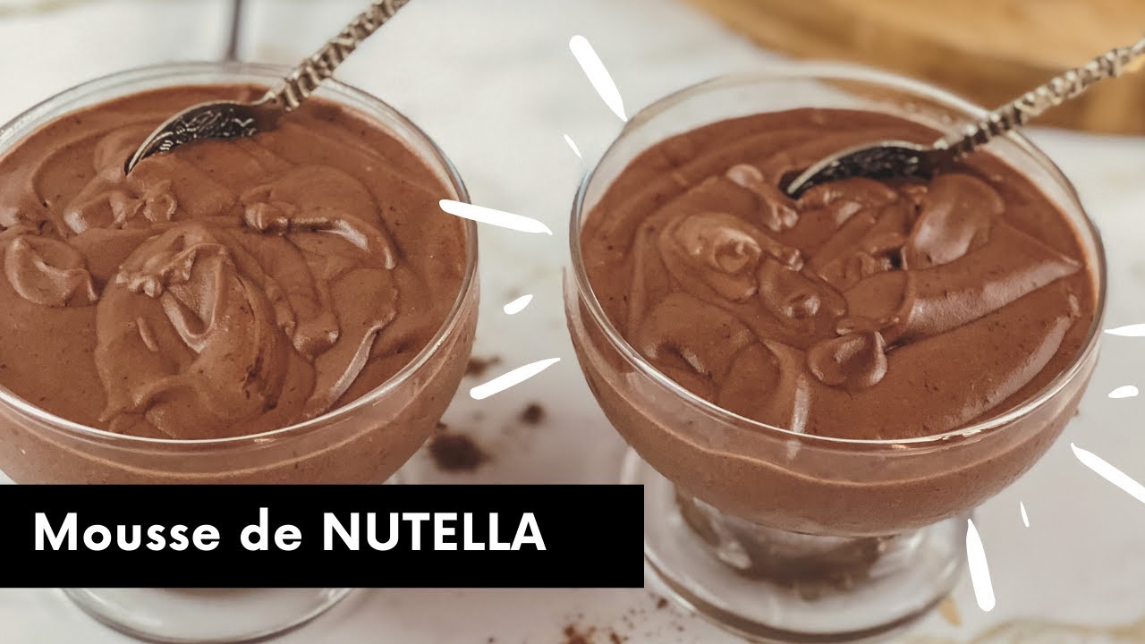 Mousse de NUTELLA com 2 ingredientes