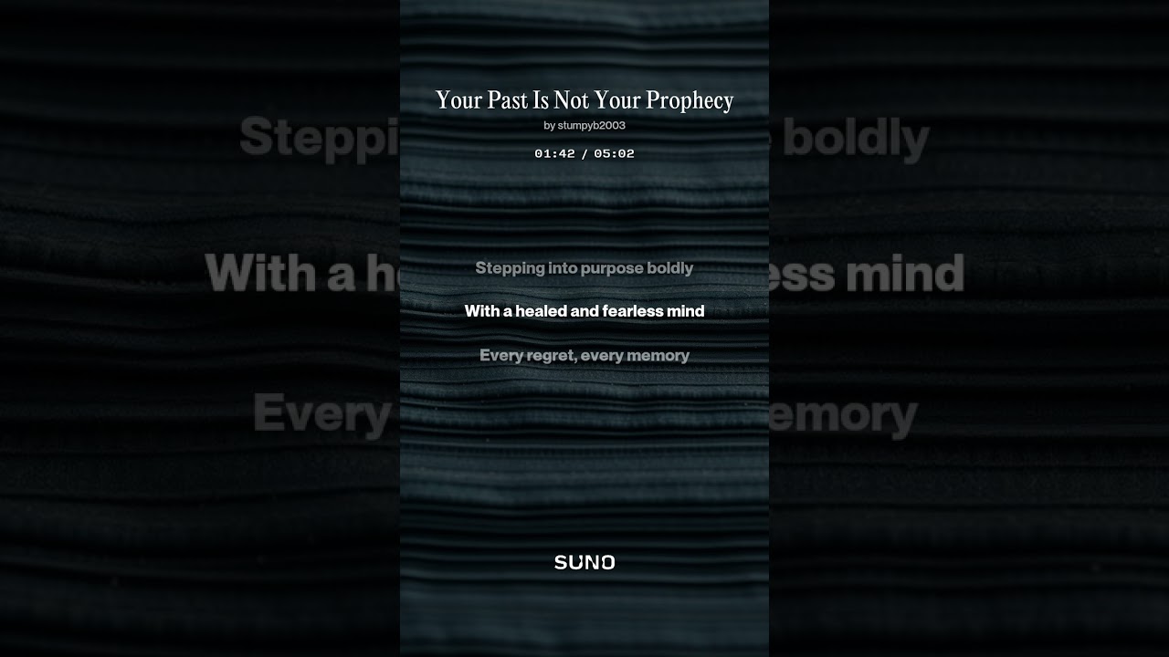 Your Past Is Not Your Prophecy