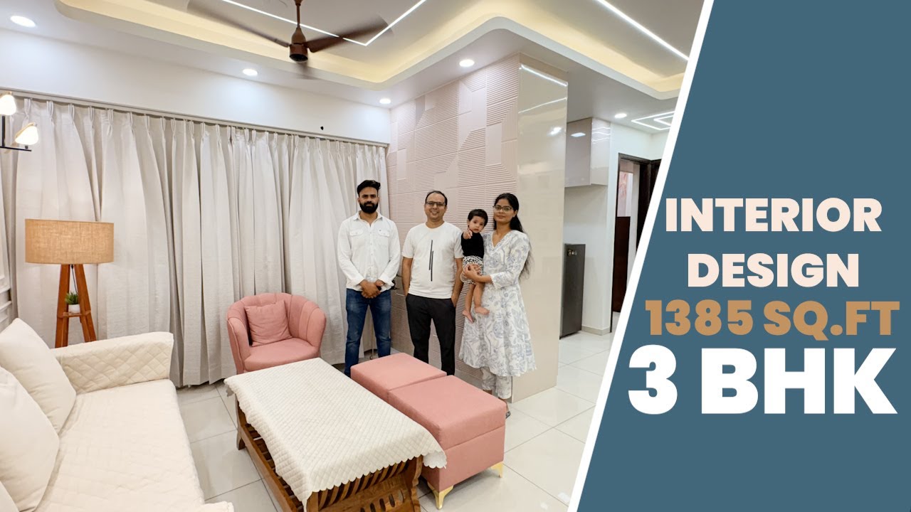 ELEGANT Nirala Estate 3BHK Interior Tour| 1385 sqft interior in nirala estate