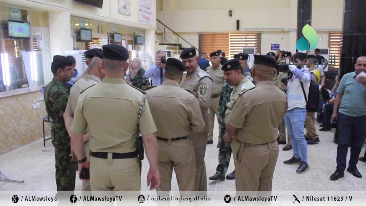 مدير شؤون الجوازات العامة يزور نينوى ويطلع على سير العمل بمكاتب الجوازات