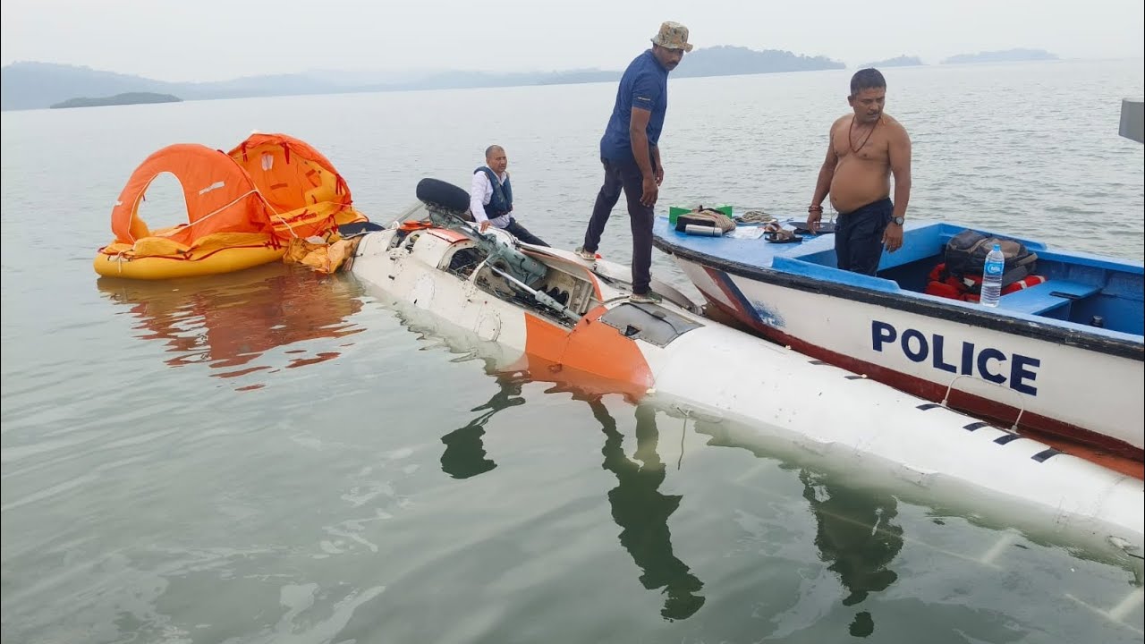 Breaking News:  Unconfirmed Report Suggests Crash of a Helicopter at Mayabunder in Sea. 