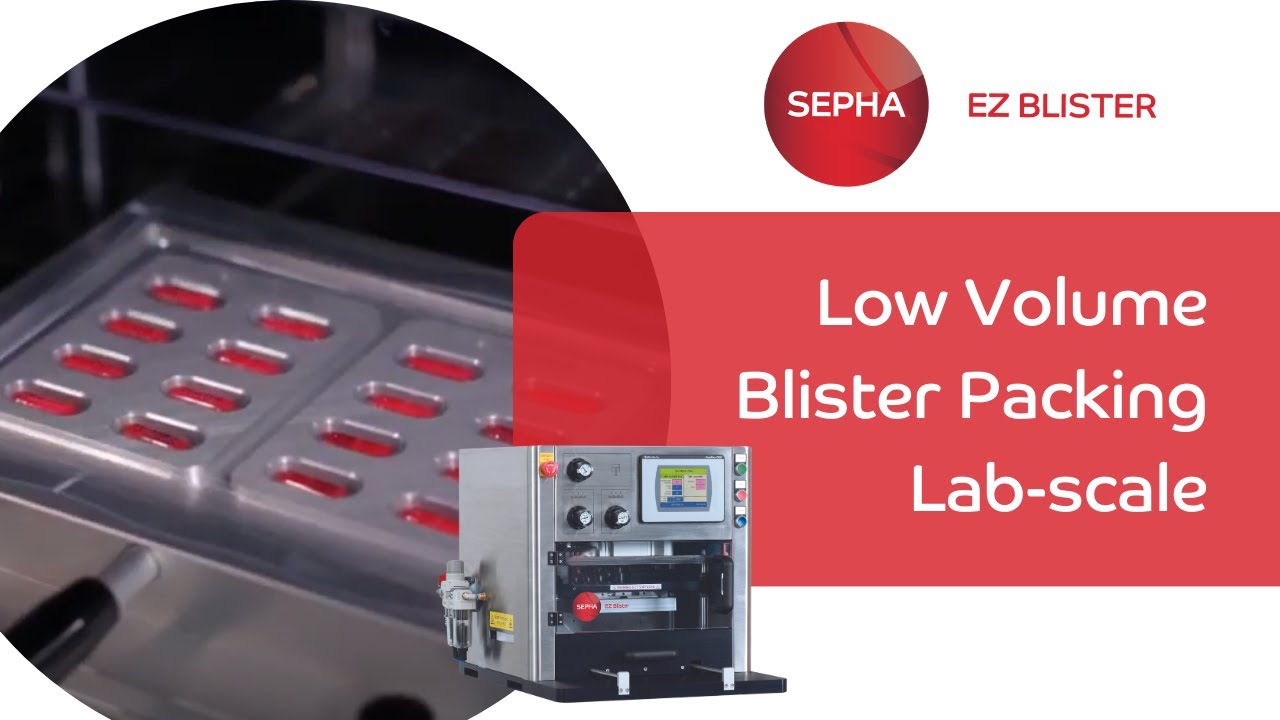 Manual table top blister packaging machine, ideal for clinical trials  - Sepha EZ Blister