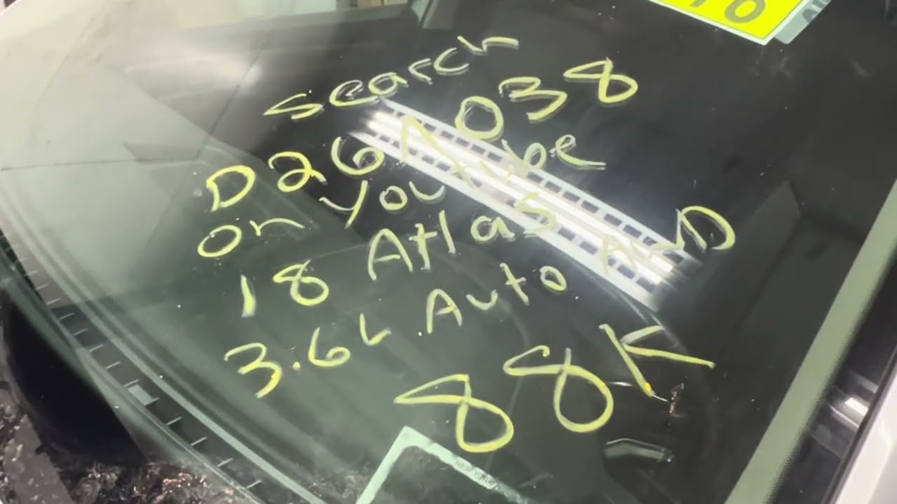 D26A038 2018 VW Atlas 3 6L Test Video