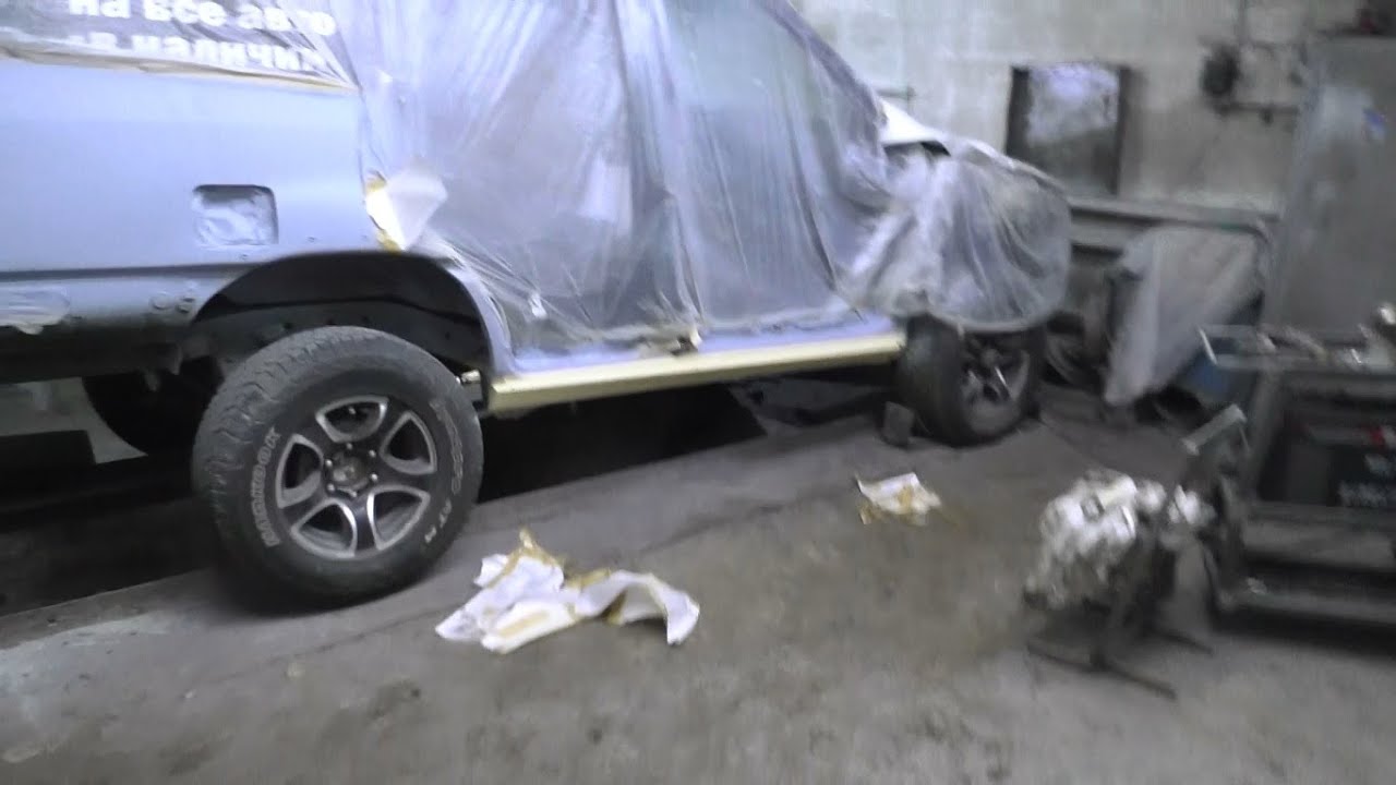 Ниссан Тирано 2 ремонт кузова ч.8(подготовка  к покраске ) Nissan Terrano