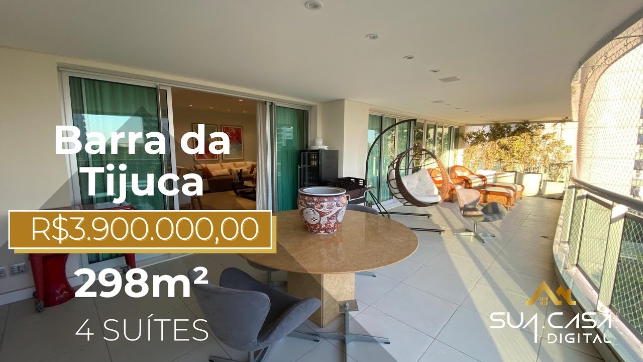 BARRA DA TIJUCA | TOUR COMPLETO | PENÍNSULA FONTVIEILLE COMPLETAMENTE MOBILIADA