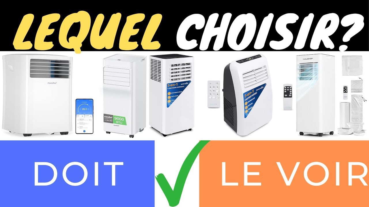 🌬️ DÉCOUVREZ LES MEILLEURS CLIMATISEURS MOBILES PUISSANTS EN 2025 ! ❄️ COMFEE', HAUSHOF & PLUS ! 🌟