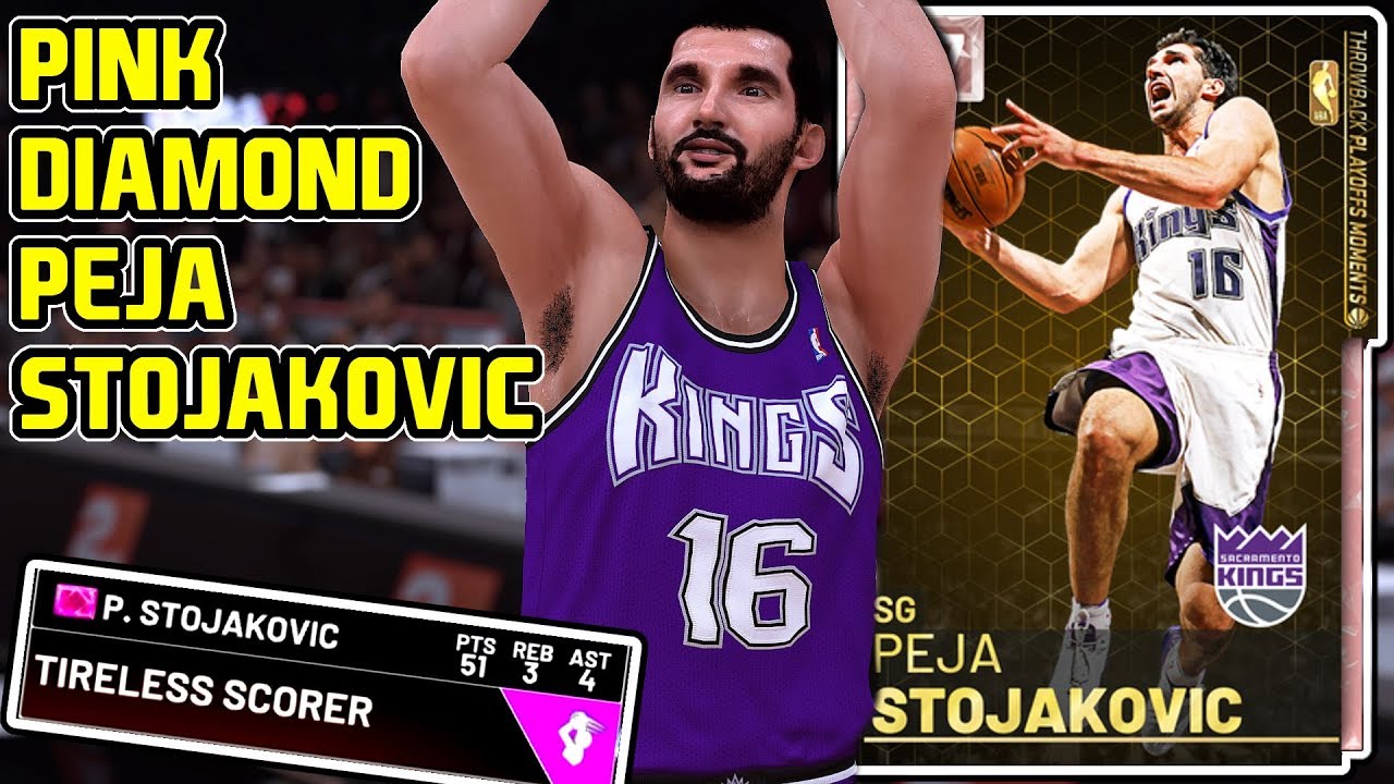 PINK DIAMOND PEJA STOJAKOVIC GAMEPLAY! NBA 2k19 MyTEAM