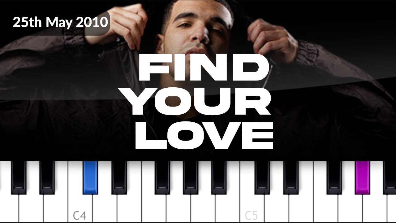Drake - Find Your Love  (piano tutorial)