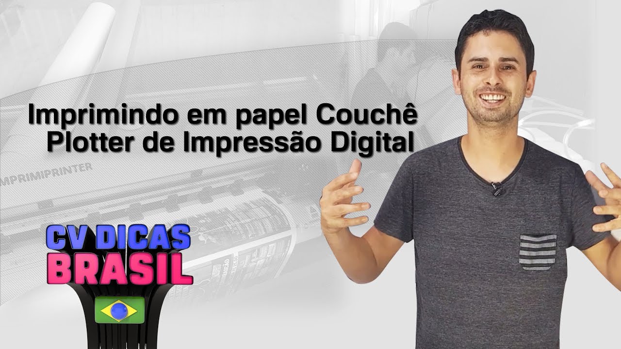 Como imprimir em papel Couchê em Plotter de Impressão Digital