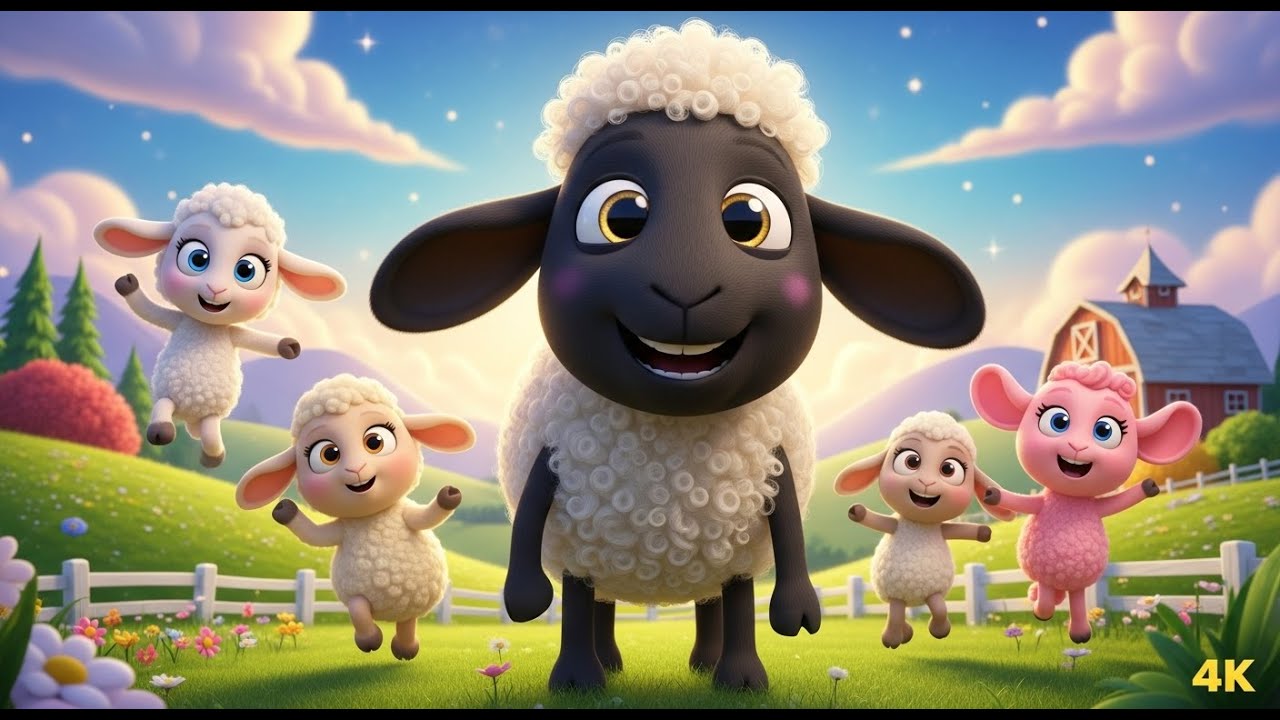 Baa Baa Black Sheep 🐑✨ | Sharing Is Caring 🌈 | Long 3D Cartoon Story for Kids 👶📺