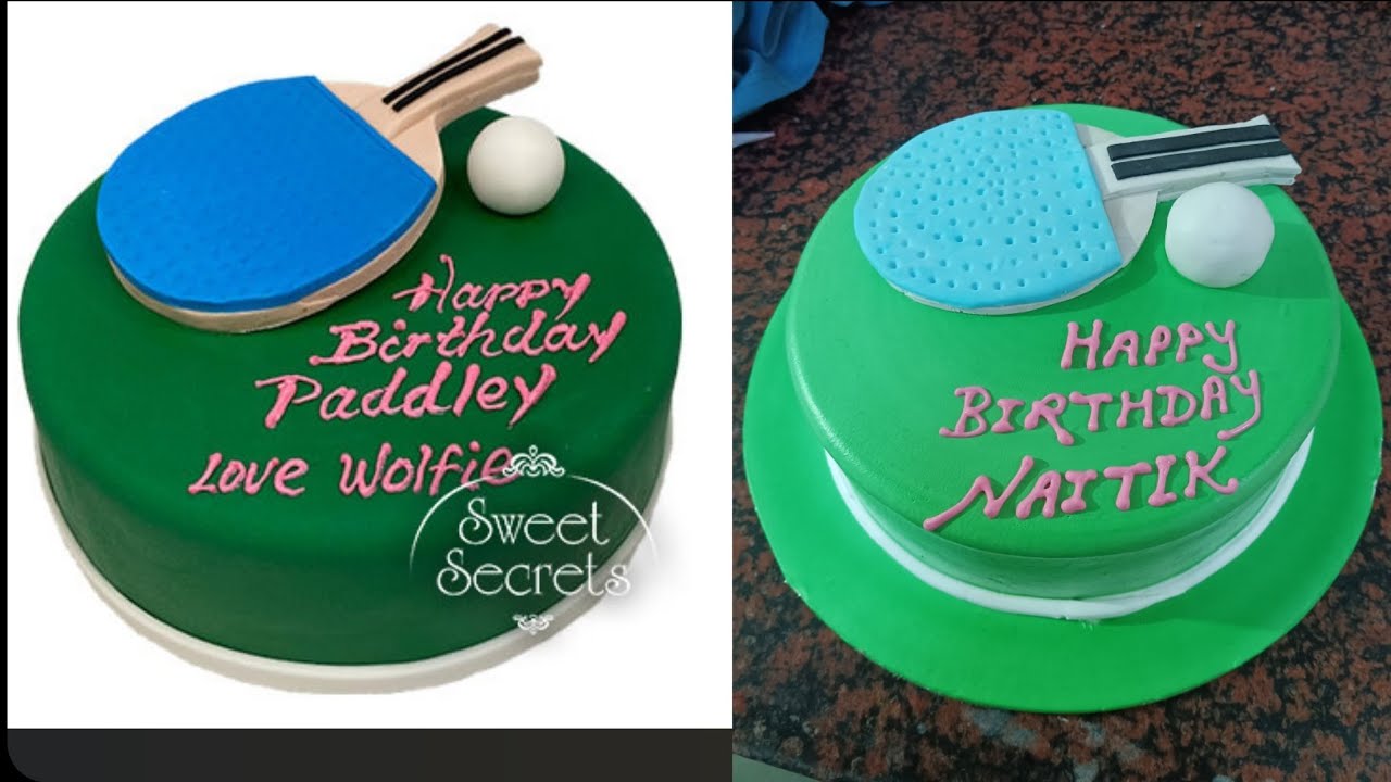 Table Tennis Cake 🏓 Using Fondant Chocolate Cake Design Ankit Chef ♥️