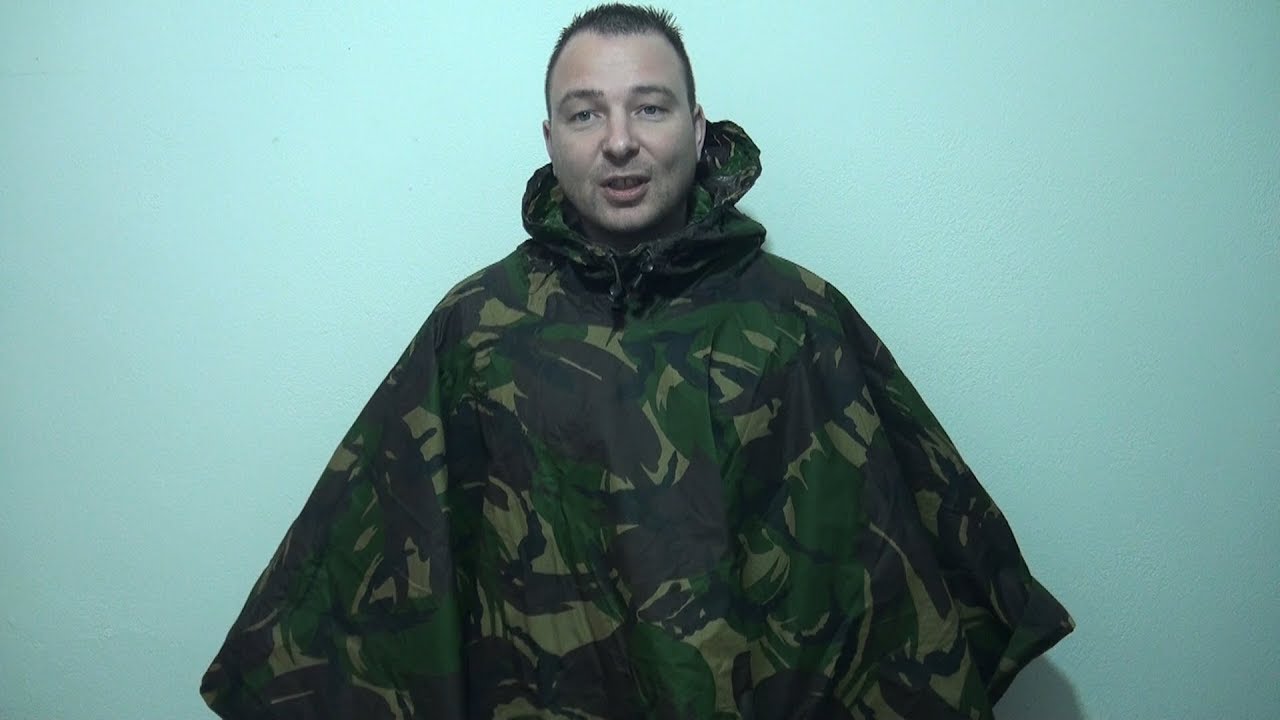 Landmacht poncho en liner shelter. Preppers en survival in Nederland