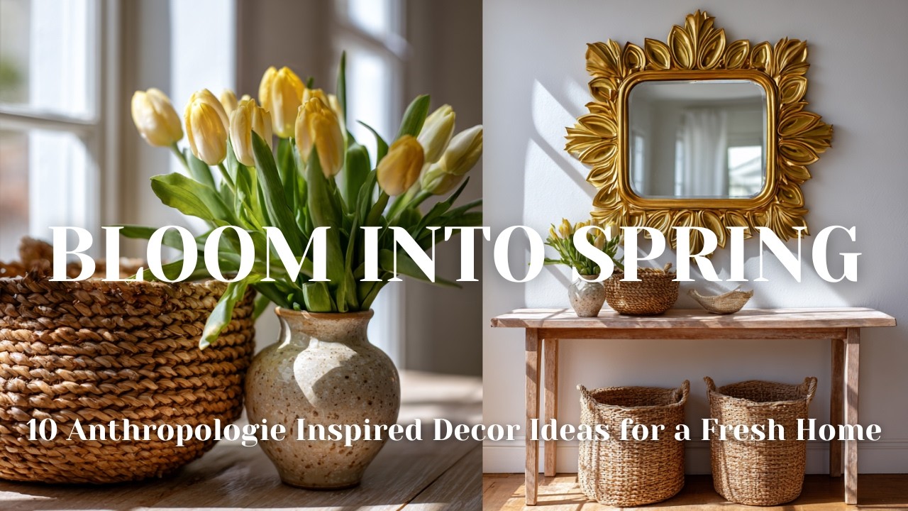 🌸 Bloom Into Spring : 10 Anthropologie Inspired Decor Ideas for a Fresh Home