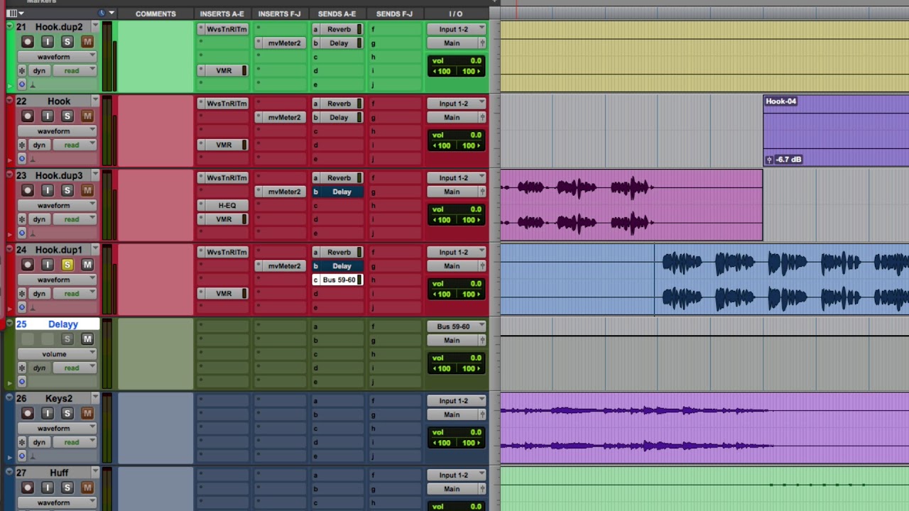 How to throw delays in Pro tools!