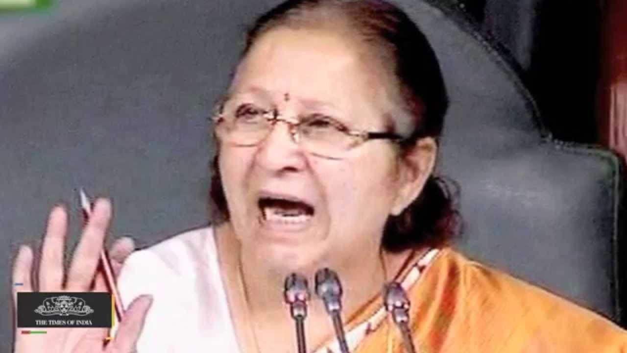 Murder of Democracy |  Sumitra Mahajan on Congress Protests
