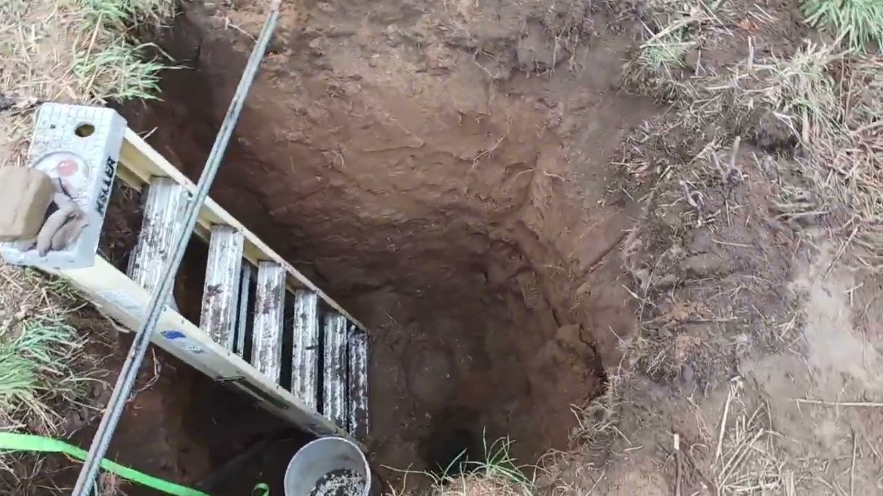 Digging a shallow well.  Part 1
