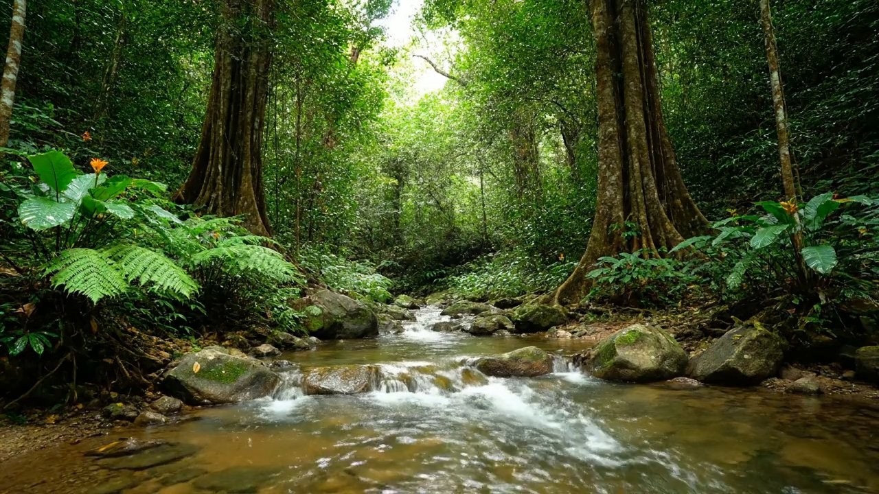 Stress Escape – Beautiful Enchanted Water River Sound in Peaceful River – Relax