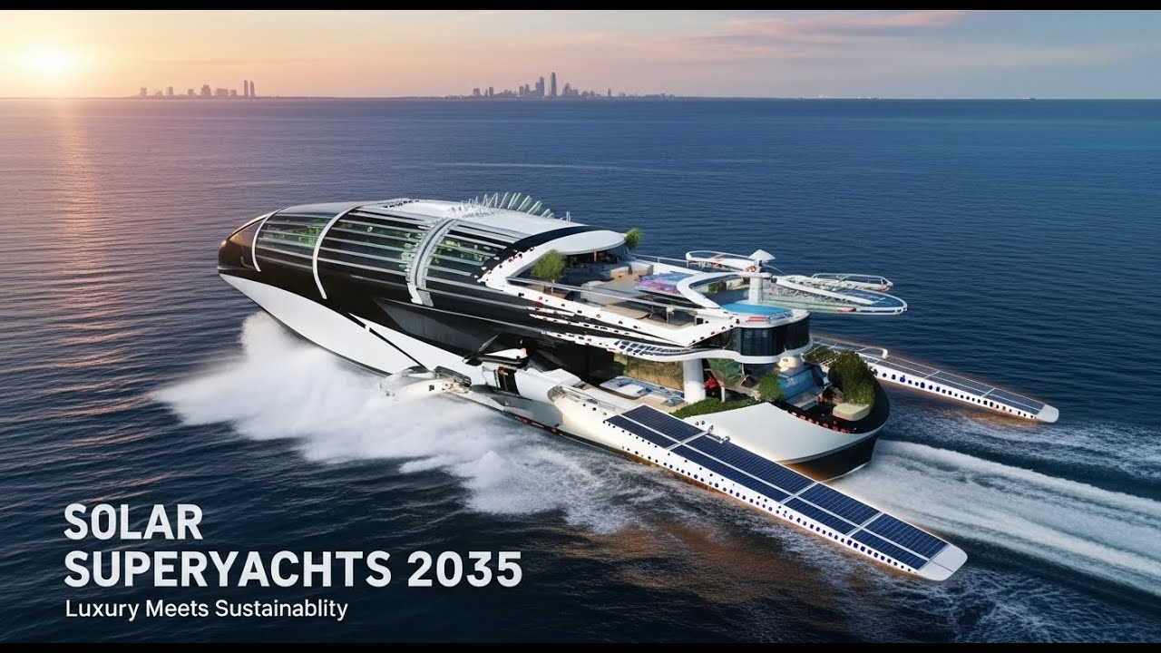 Solar Superyachts 2035: Luxury Meets Sustainable Ocean Travel | The Next Engine