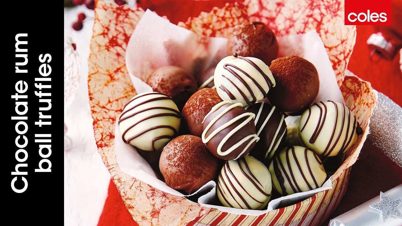 How to make chocolate rum ball truffles