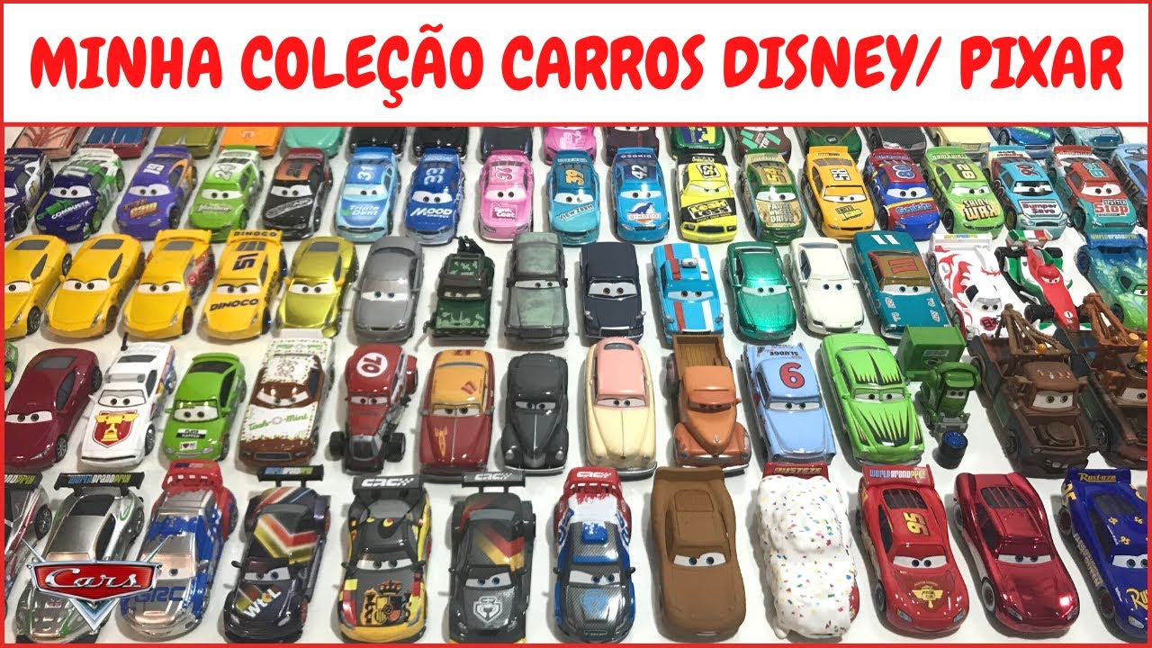 Minha Coleção CARROS DISNEY/ PIXAR - Miniaturas na Escala 1:55 da Mattel (c/ nome dos personagens)