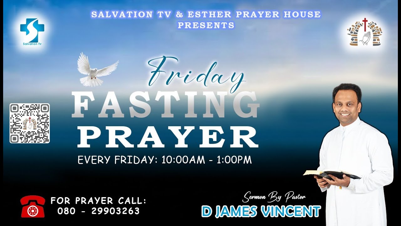 FRIDAY FASTING PRAYER LIVE | 23.01.2026 | MESSAGE BY PASTOR D JAMES VINCENT | ESTHER PRAYER HOUSE