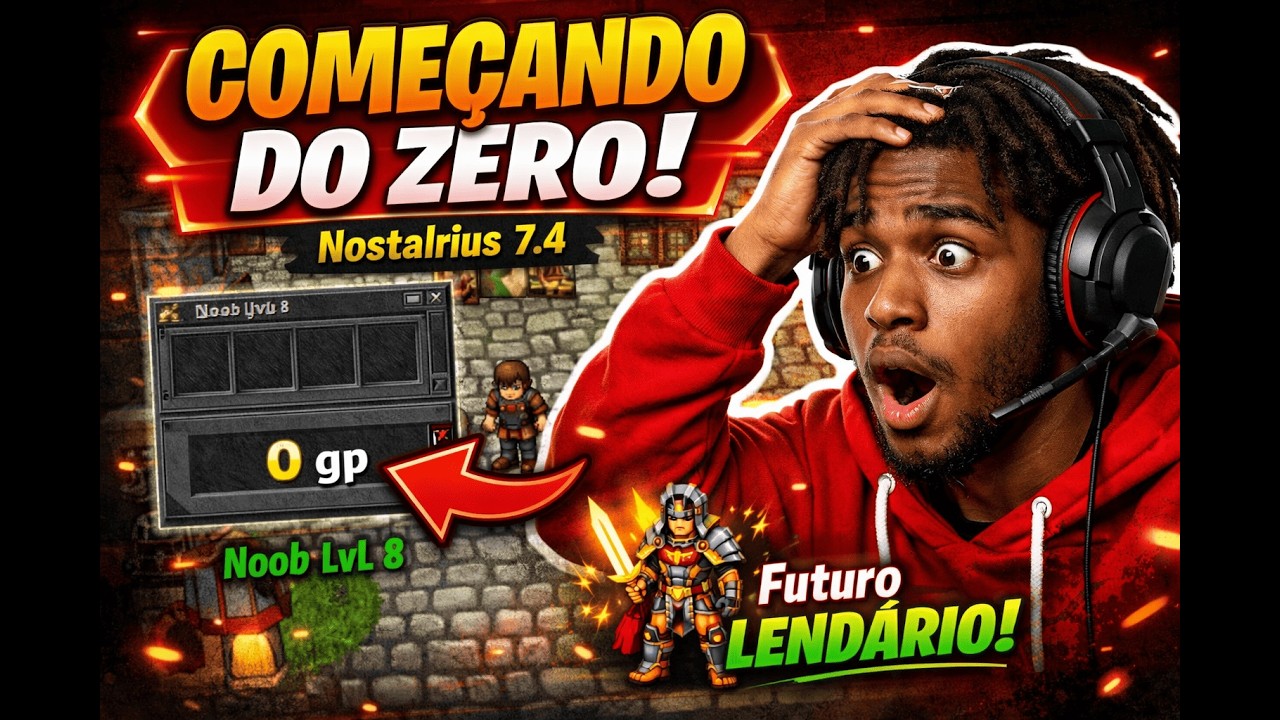 AO VIVO: COMEÇANDO DO ZERO NO TIBIA 7.4 (Nostalrius) – #tibia #mmorpg