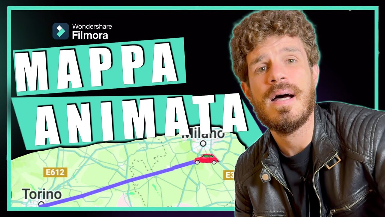 Come Creare una Mappa Animata con Percorso per Video Vlog e di Viaggio | Tutorial Filmora 13 editing