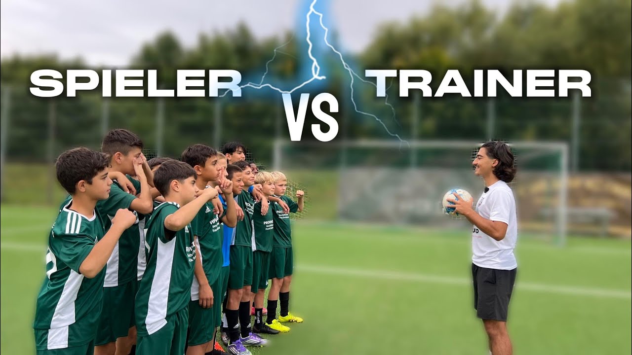FUSSBALL CHALLENGE: TRAINER vs. 15 SPIELER - wer gewinnt? ⚽️🎯 | Murad