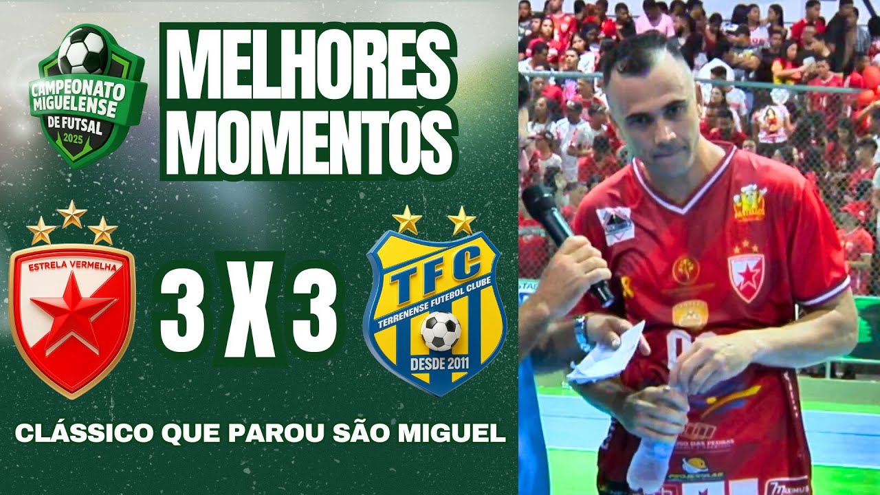 ESTRELA VERMELHA X TERRENSE - MELHORES MOMENTOS CAMPEONATO MIGUELENSE 2025
