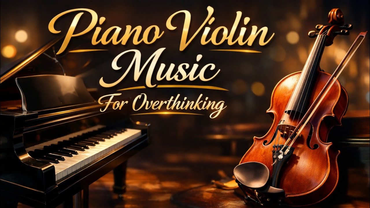 Calm Piano Violin Music for Late Night Overthinking
