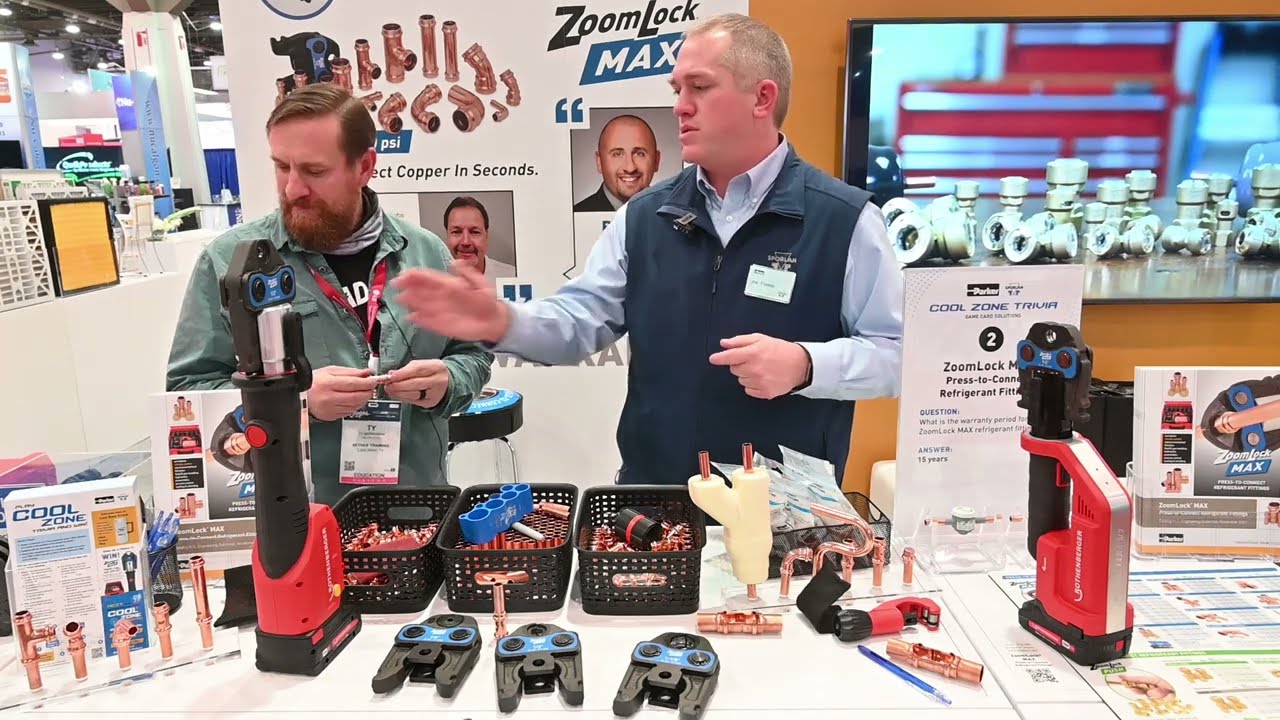 AHR2022 Joe Freese tells us about  Zoomlock MAX and Push refrigerant fittings