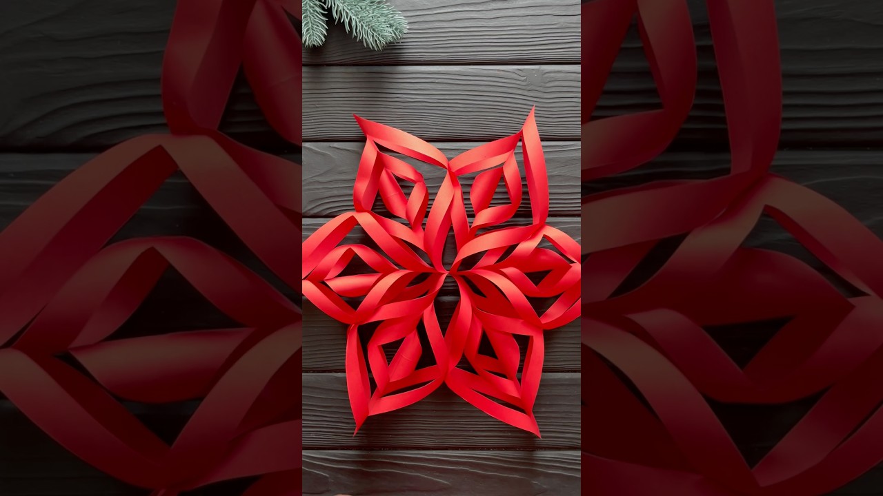 Easy Paper Snowflakes Paper Christmas decorations Tutorials