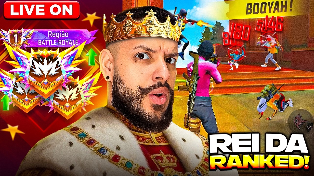 PEGUEI DESAFIANTE TOP 66 DO BRSAIL NA RANQUEADA E TOP 2 DE MP5 😲🔥 FREEFIRE AO VIVO 🔥 JUNNOX FF