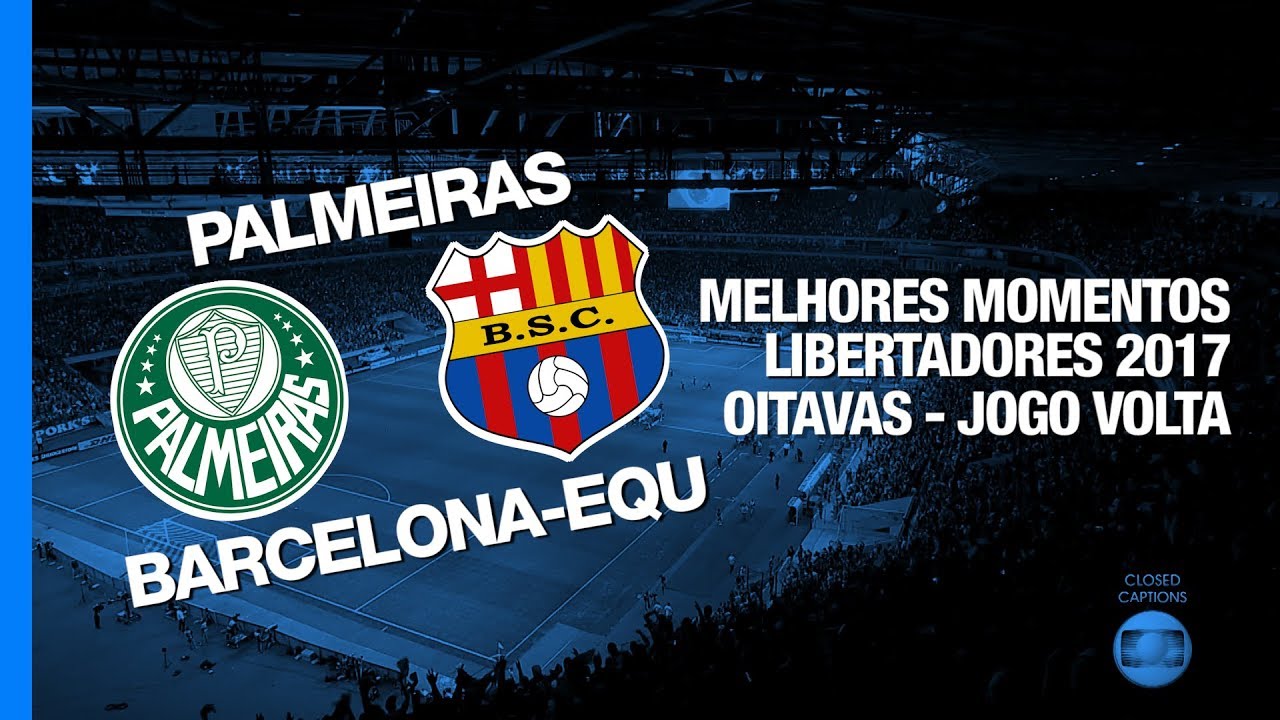 Melhores Momentos - Palmeiras 1 x 0 Barcelona-EQU - Libertadores - 09/08/2017