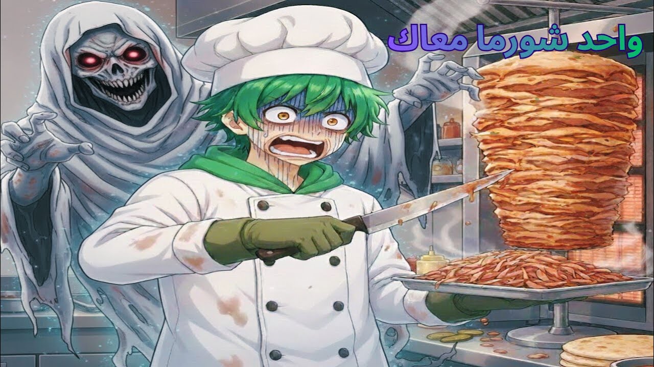 روبلوكس و ماب الشورما المرعبه😨😨