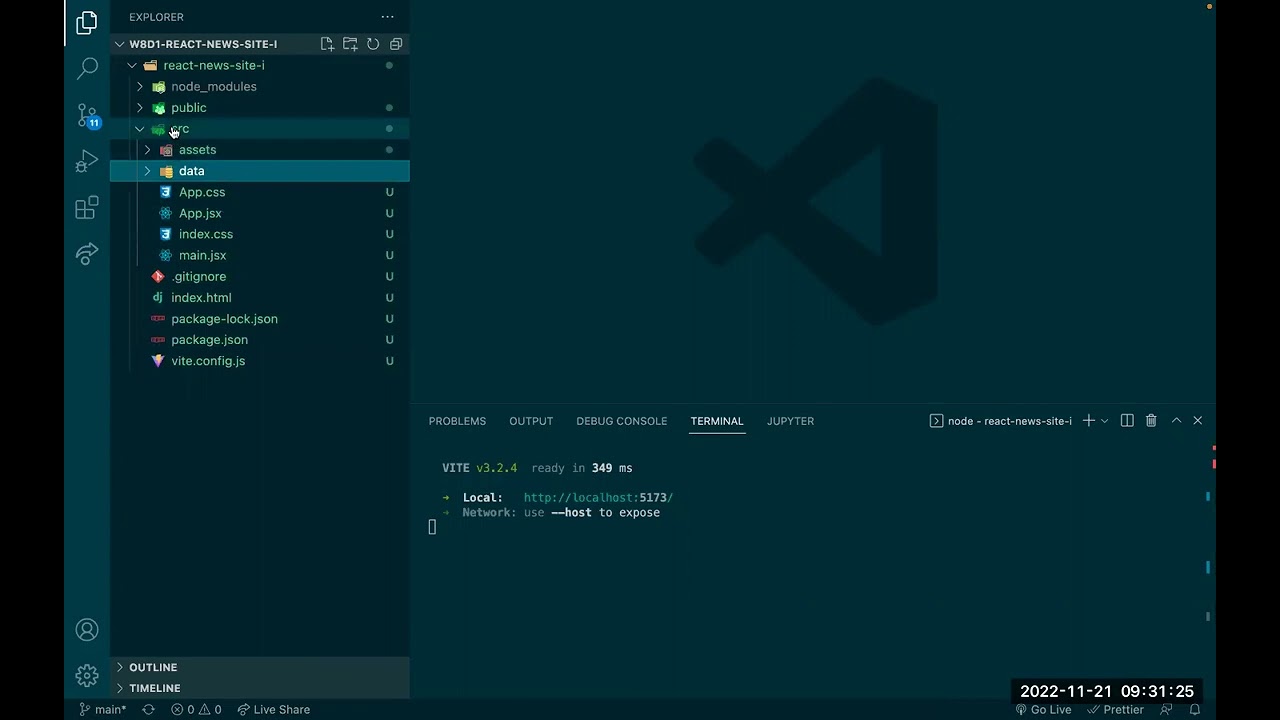 W8D1: React News Site I (1 of 2)