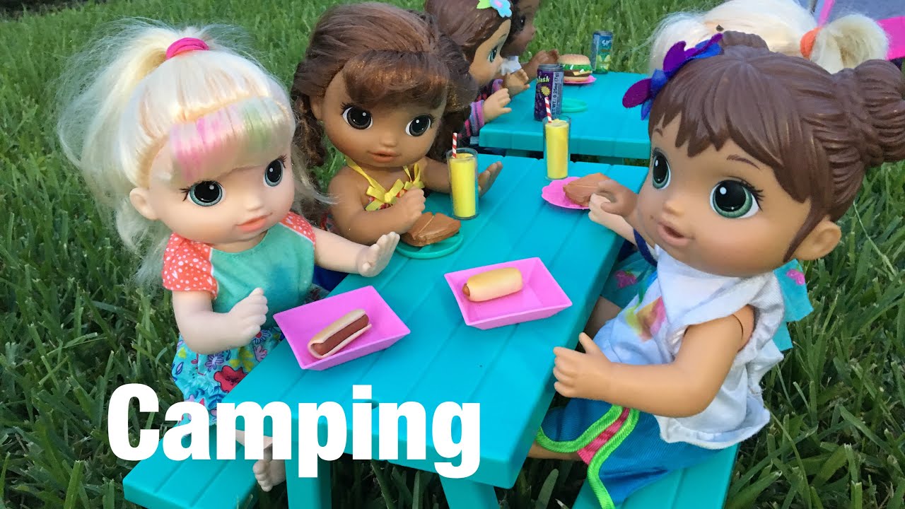 BABY ALIVE Summer camp: Camping! Ghost?!