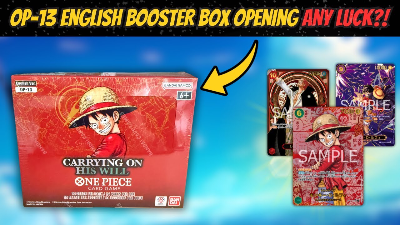 OP13 English Booster Box Opening! Can We Pull Any Mangas This Time? | One Piece Card Game