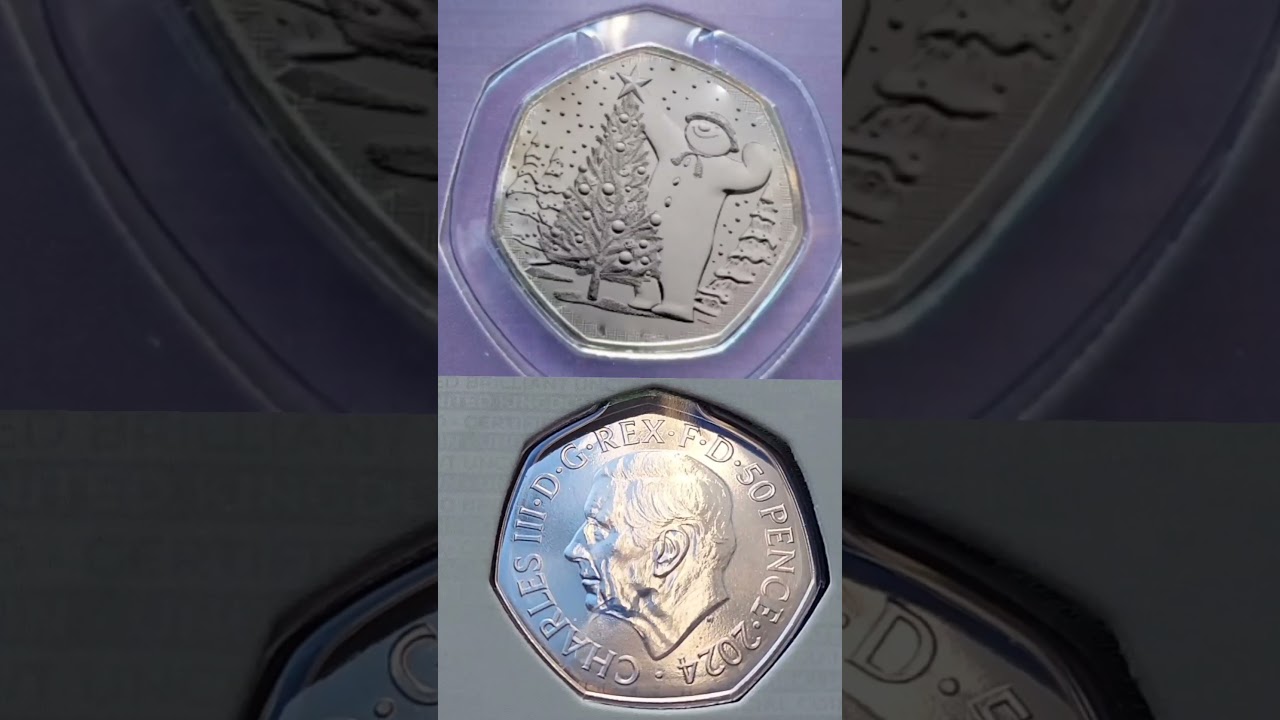 2024 SNOWMAN 50P COIN