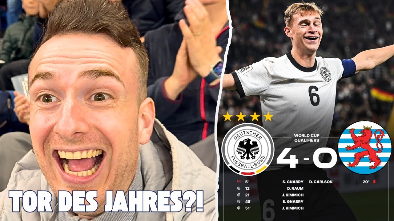 UNFASSBARES FREISTOßTOR 😳🇩🇪 | Stadionvlog | Deutschland vs. Luxemburg | WM-QUALIFIKATION