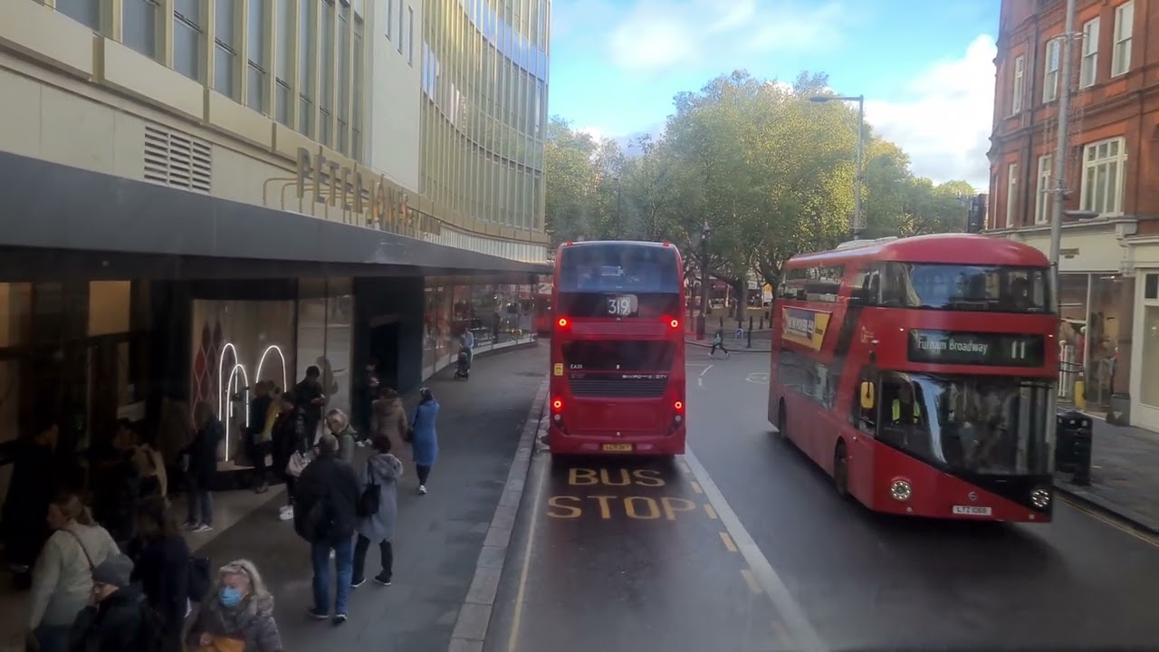 London bus Ride | bus route 19 | Battersea Bridge  to Finsbury Park  England UK