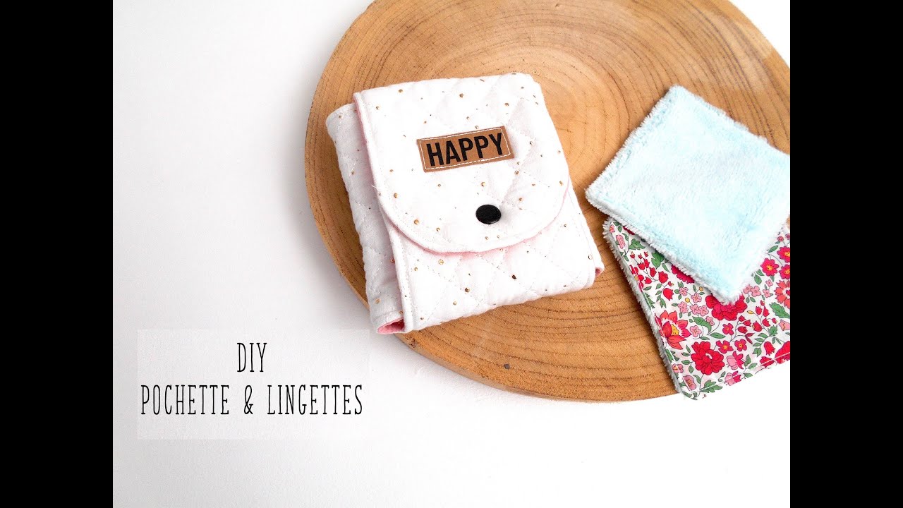 Coudre des lingettes et leur pochette, tuto facile lingettes