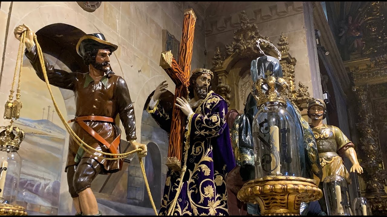 ▶  Montaje del paso de N.P. JESÚS NAZARENO en la Iglesia de San Julián 2022