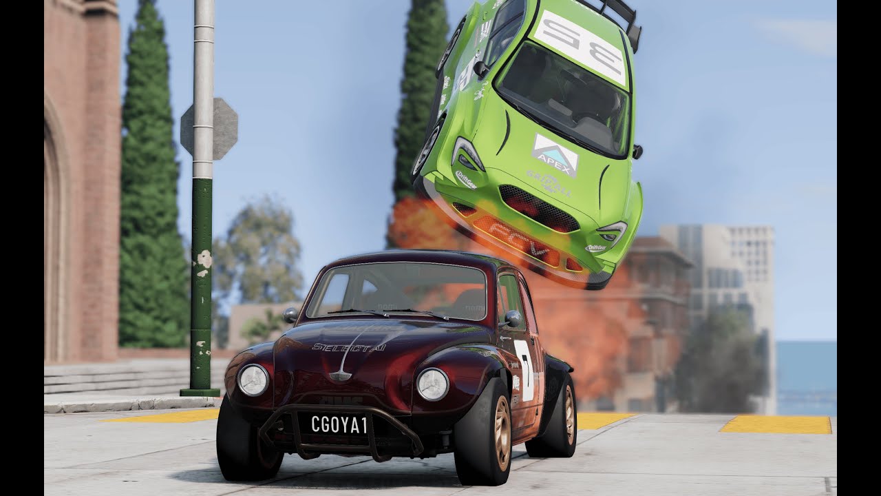 Zombie infection with POWERUPS in BeamNG Multiplayer is intense