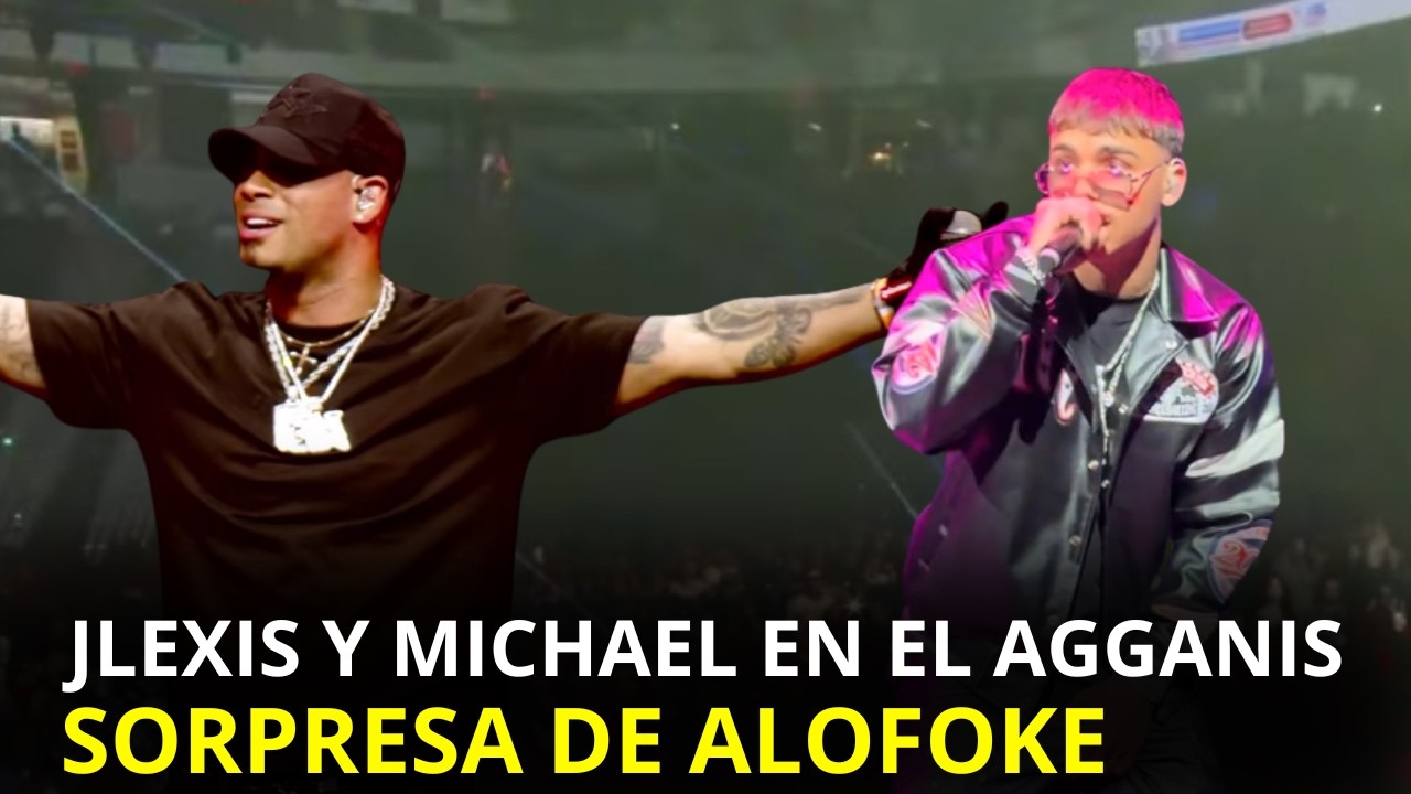 MICHAEL FLORES Y JLEXIS PRESENTACION EN EL AGGANIS ARENA